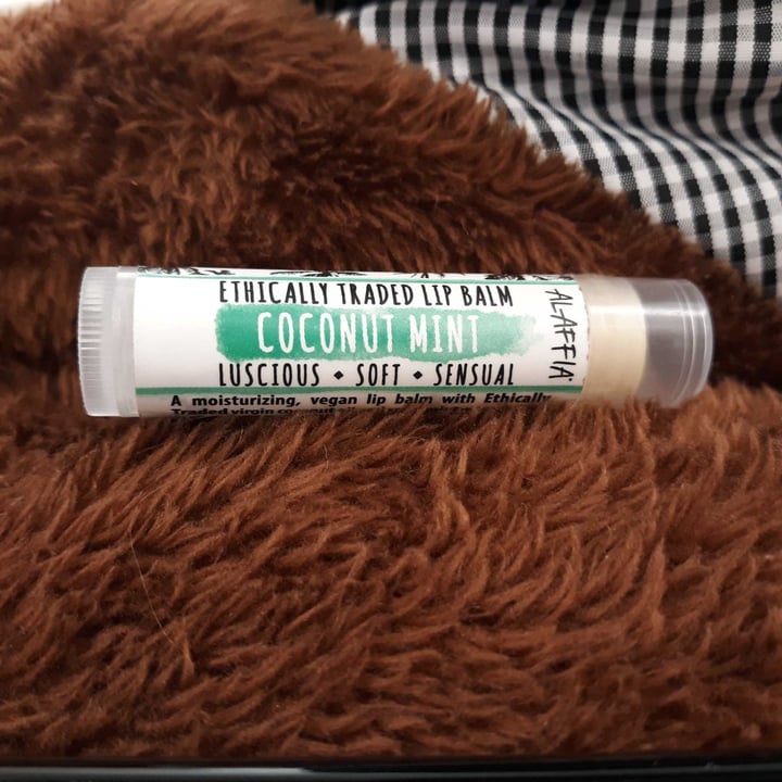 photo of Alaffia Coconut Mint Ethically Traded Lip Balm shared by @theanxiousvegan on  19 Feb 2020 - review