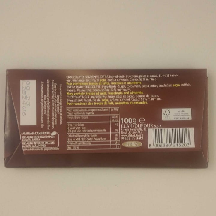 review photo of Novi Cioccolato Fondente Extra 52% shared by @alimargi on 15 Apr 2022 - review