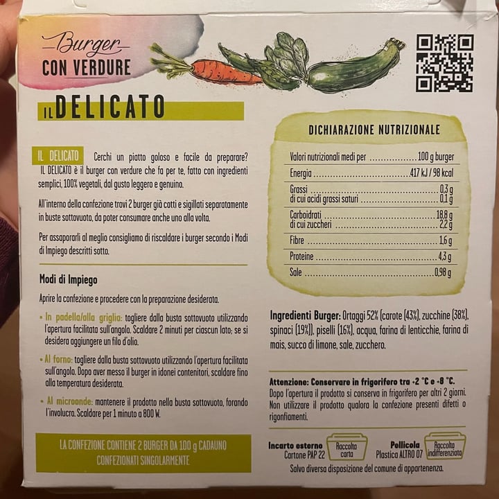 review photo of Cottintavola Burger Con Verdure Il Delicato shared by @silviasos on 29 Dec 2021 - review