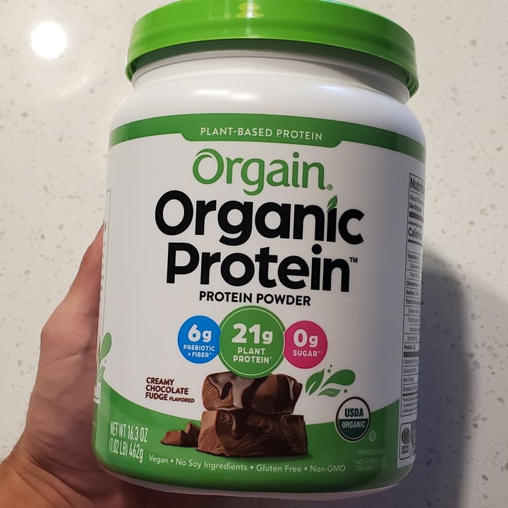 photo of Orgain Organic Plant Based Protein Powder Creamy Chocolate Fudge shared by @matko on  20 Nov 2021 - review