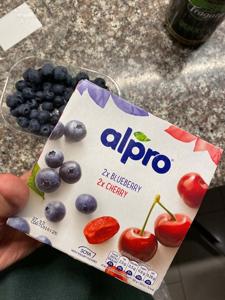 photo of Alpro 2x Blueberry 2x Cherry Yogurt shared by @giasays on  05 Mar 2020 - review