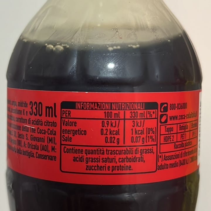 photo of Coca-Cola Coca cola  zero zuccheri shared by @angelarusso on  05 Jun 2022 - review