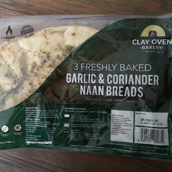 photo of Clay Oven Bakery Garlic & Coriander Naan shared by @pointsofellie on  24 May 2021 - review