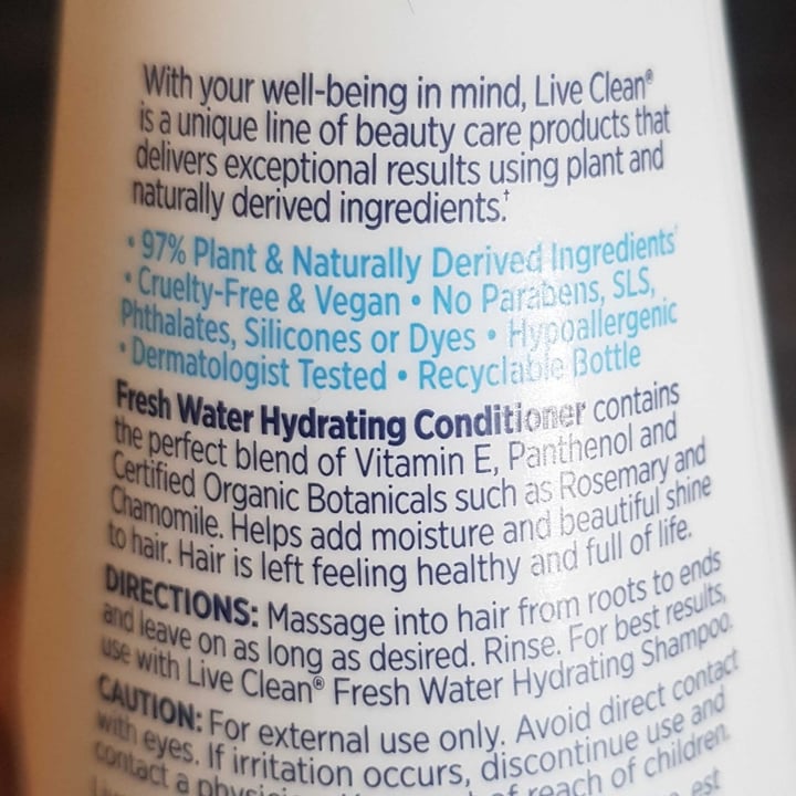 photo of Live Clean Fresh Water Conditioner shared by @shazbrca on  23 Jun 2022 - review