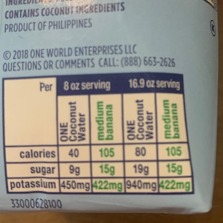 review photo of One One 100% Coconut Water shared by @inkymycat on 31 Aug 2021 - review