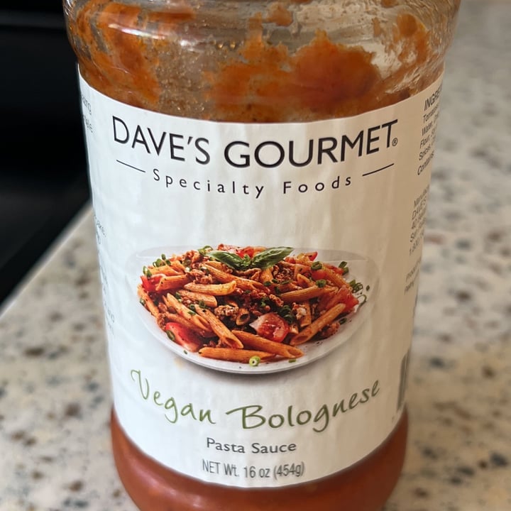 photo of Dave's Gourmet Vegan Bolognese shared by @ferinooshkhosravi on  28 Jun 2022 - review