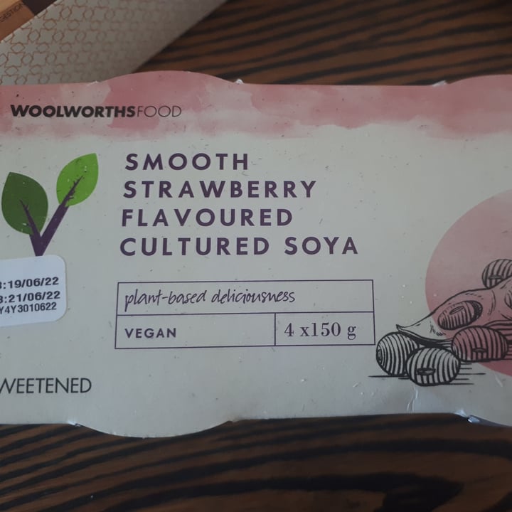 photo of Woolworths Food Strawberry soya yoghurt shared by @laurenf on  11 Jun 2022 - review