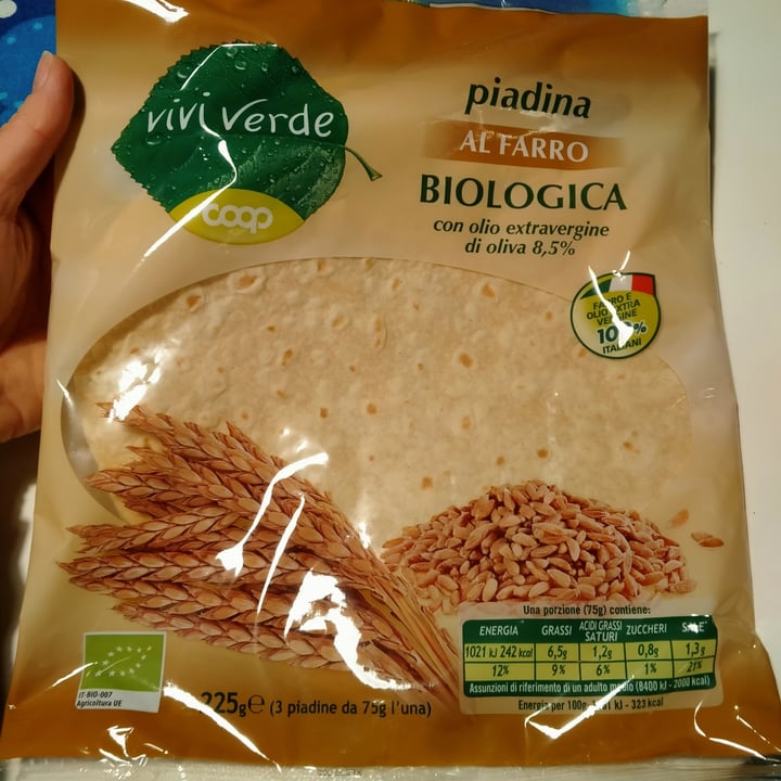 photo of Vivi Verde Coop Piadina Al Farro shared by @tizianasal on  10 Mar 2022 - review