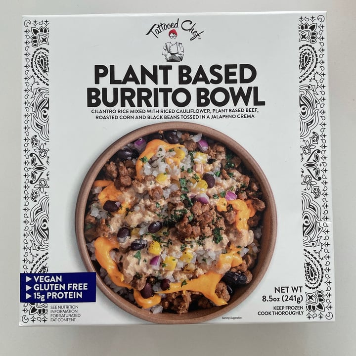 photo of Tattooed Chef Plant Based Burrito Bowl shared by @delfiaguirre on  23 Aug 2021 - review