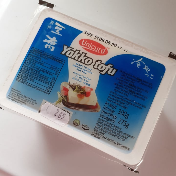 review photo of Unicurd Yakko tofu shared by @mmmeg on 08 Jun 2020 - review