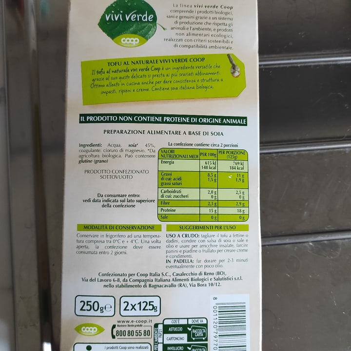 review photo of Vivi Verde Coop Tofu shared by @giulias on 29 Mar 2022 - review