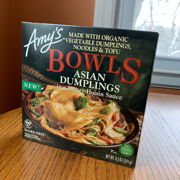 photo of Amy’s Amy’s Bowls - Asian Dumplings in Savory Hoisin Sauce shared by @stphsmth on  07 Dec 2018 - review