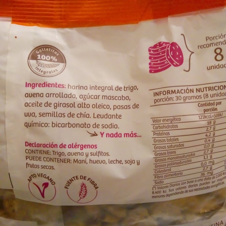 photo of Zafran Galletitas De Avena, Pasas Y Chía shared by @nuageboy on  28 Mar 2021 - review