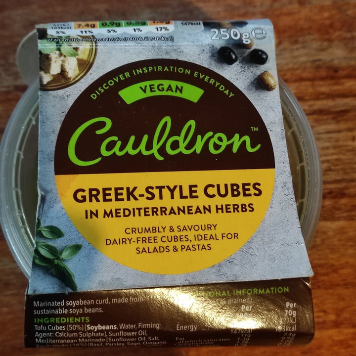 photo of Cauldron Greek-style Cubes in Mediterranean Herbs shared by @tuscanvegan on  14 Nov 2021 - review