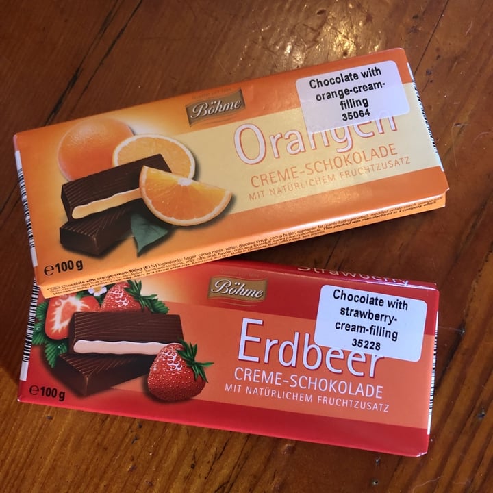 photo of Bohme chocolate Himbeer Creme- Schokolade shared by @janealexandra on  03 Dec 2019 - review