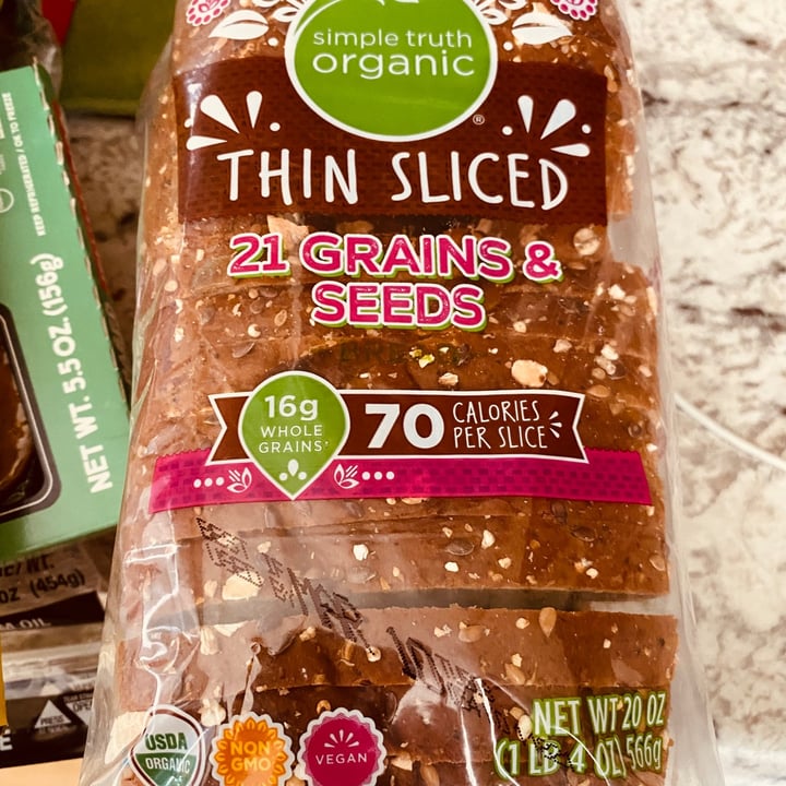 photo of Simple Truth 21 grains and seeds thin slice bread shared by @vpruitt on  10 Mar 2022 - review