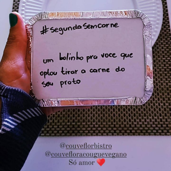 review photo of Couve flor Bistro / Acougue Vegano Couve Flor Bistro E Açougue Vegano shared by @isamonteiroliveira on 21 Jul 2021 - review