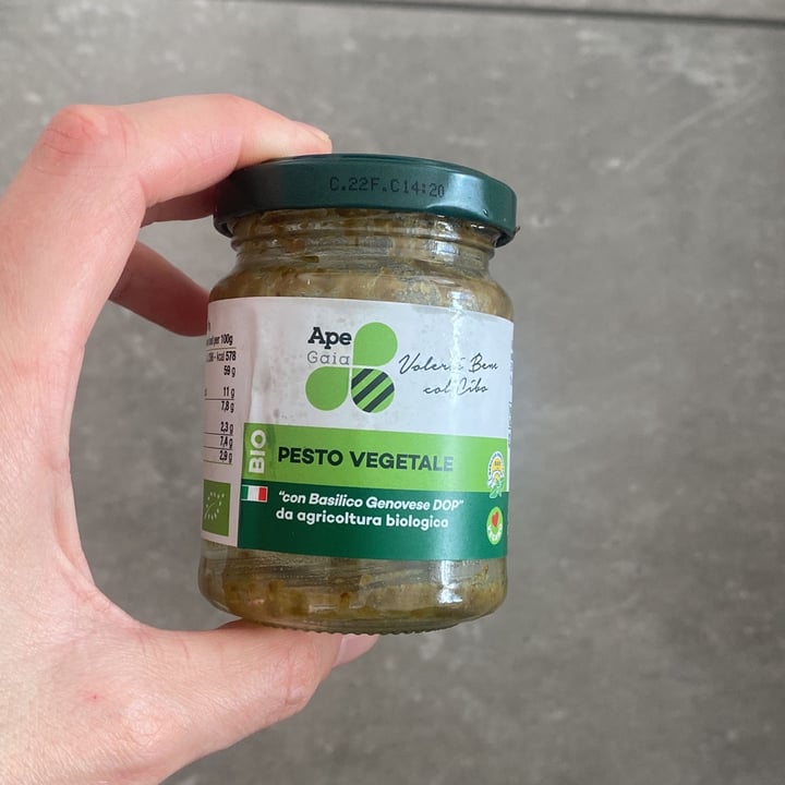 photo of Ape gaia bio pesto vegetale bio shared by @silviacappai on  28 Oct 2022 - review