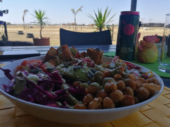 photo of Asher's Corner Cafe @ Ashers Farm Sanctuary Buddha Bowl shared by @cvdwatt89 on  14 Sep 2019 - review