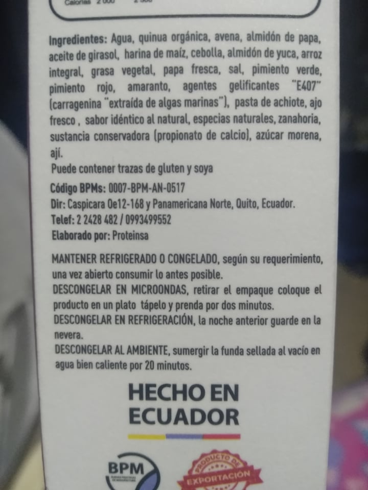 review photo of Cordon Green Medallón de Quinua y Amaranto shared by @katherinevegi on 04 Jul 2020 - review