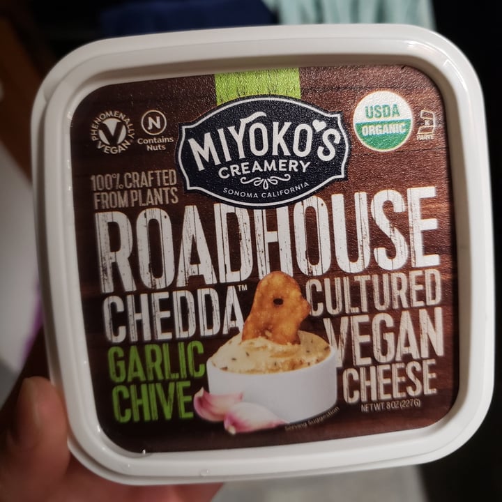 photo of Miyoko's Creamery Organic Roadhouse Chedda Garlic Chive shared by @samwisesamgee on  01 Nov 2021 - review