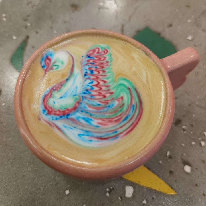 review photo of Bioma Plant Based Café Belgrano rainbow latte shared by @vannaangelicola on 22 May 2022 - review