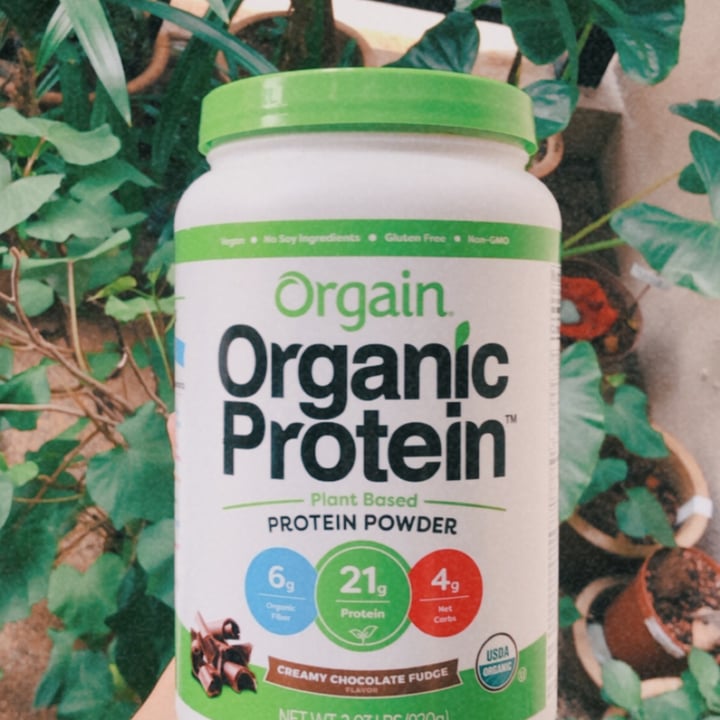 photo of Orgain Creamy Chocolate Fudge Organic Protein Plant Based Protein Powder shared by @belleeats on  31 Jan 2021 - review