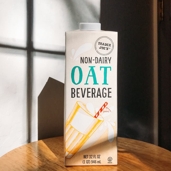 photo of Trader Joe's Non-Dairy Oat Beverage shared by @cheerfulchickpea on  09 Feb 2021 - review