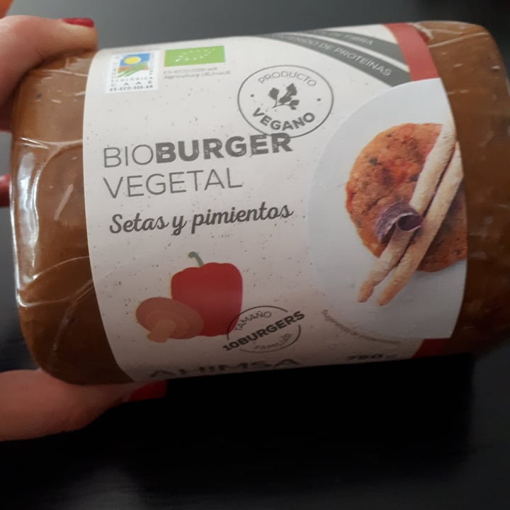 photo of Ahimsa Bio Burger Vegetal Setas y Pimientos shared by @saraitxu on  22 Jul 2020 - review