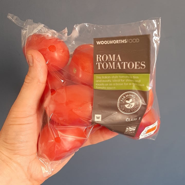 photo of Woolworths Food Roma tomatoes shared by @mikejuliette on  18 Oct 2020 - review