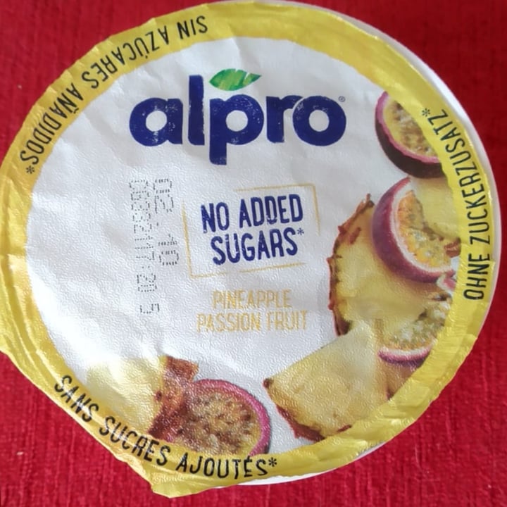 photo of Alpro Ananas Fruit Passion Yogurt shared by @pulce on  31 Oct 2022 - review