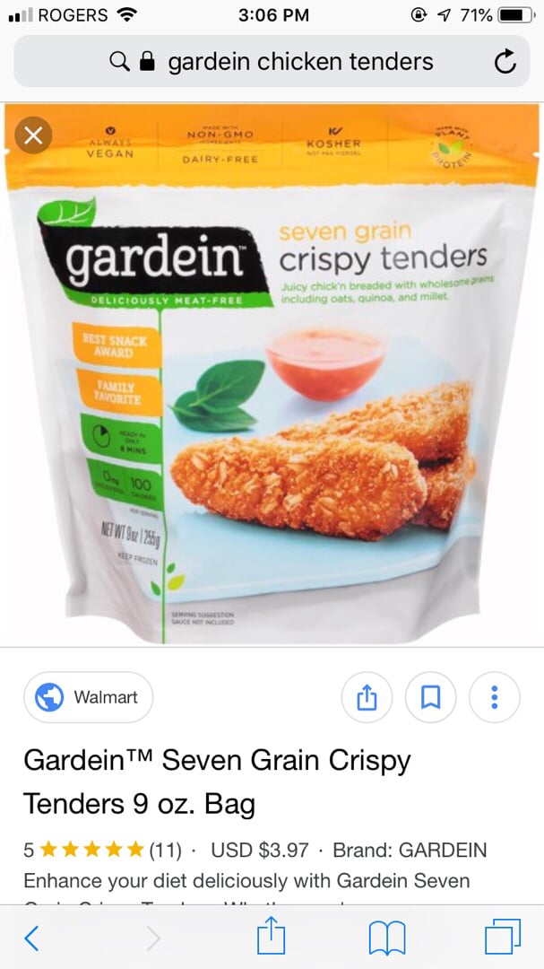 photo of Gardein Seven Grain Crispy Tenders shared by @jayvegan88 on  26 Mar 2019 - review