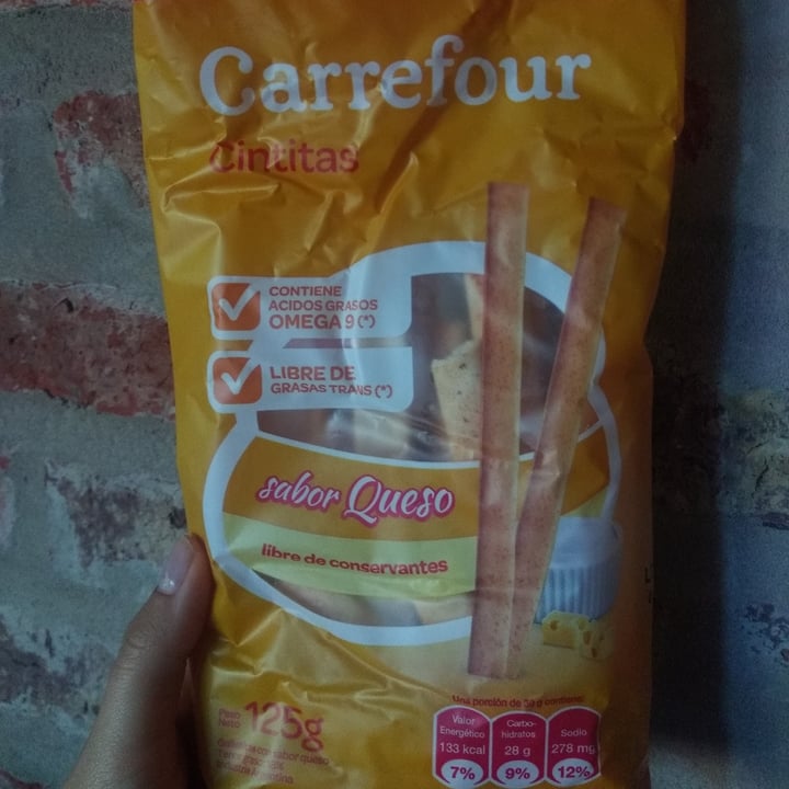 photo of Carrefour Cintitas sabor queso shared by @estrellafernandez on  16 Jan 2021 - review