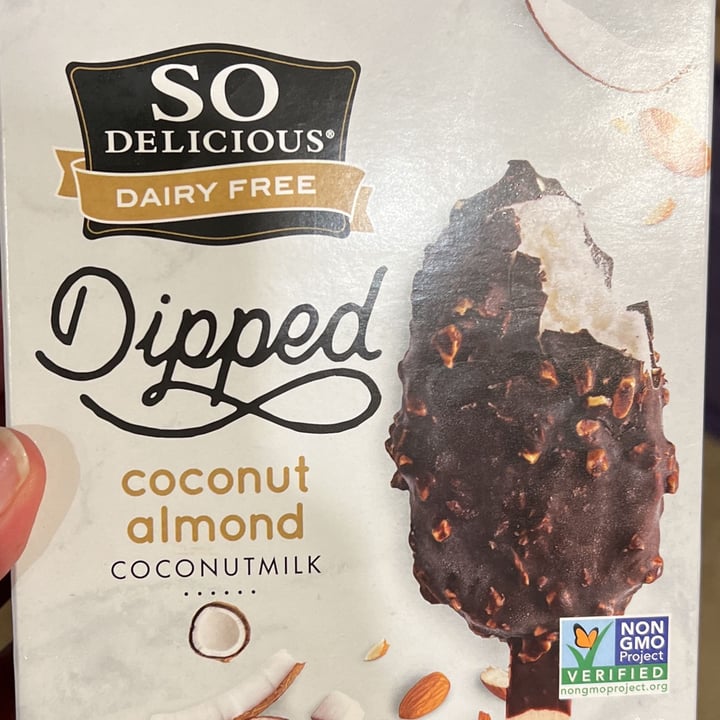 photo of So Delicious Dairy Free Coconut and almonds dipped ice cream shared by @lucyhoinkis on  15 May 2022 - review