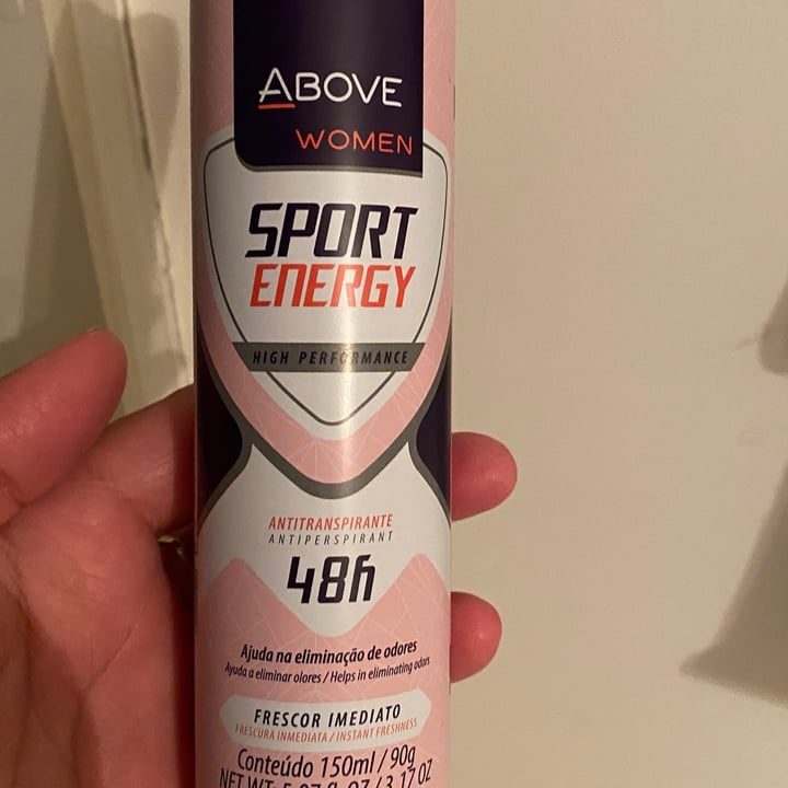 review photo of Above Desodorante Aerossol Antitranspirante Above Women Sport Energy shared by @ro979900 on 31 Jul 2021 - review