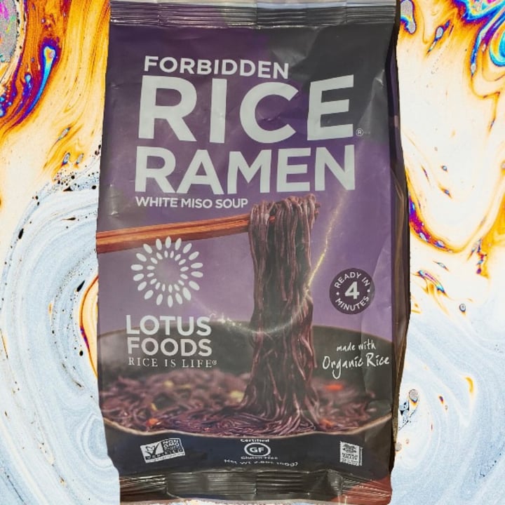 photo of Lotus Foods - Rice Is Life Forbidden Rice Ramen - Noodles shared by @glutenfreevee on  27 Dec 2021 - review