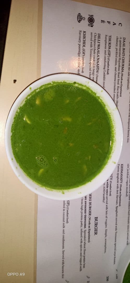 Foto do prato “Mushroom Spinach Soup”