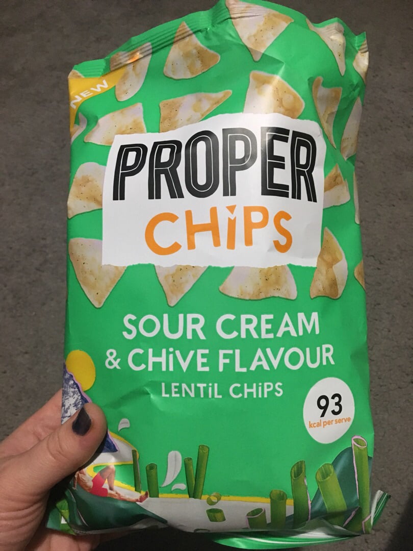 Proper Corn Proper Chips Sour Cream And Onion Lentil Crisps Reviews