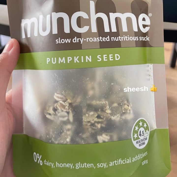 photo of Munchme Pumpkin seed snacks shared by @archvdrin on  12 Aug 2022 - review