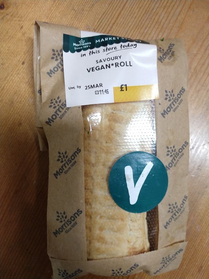 photo of Morrisons Vegan Sausage Roll shared by @carmarthensally on  26 Mar 2020 - review