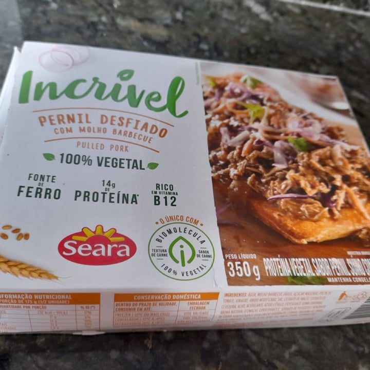 review photo of Incrível - Seara pernil Desfiado Com Molho Barbecue shared by @mercio on 28 Jun 2022 - review