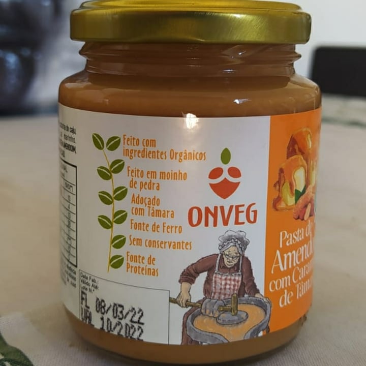 review photo of Onveg Pasta De Amendoim Com Caramelo De Tâmara shared by @alessandrats on 30 Jul 2022 - review