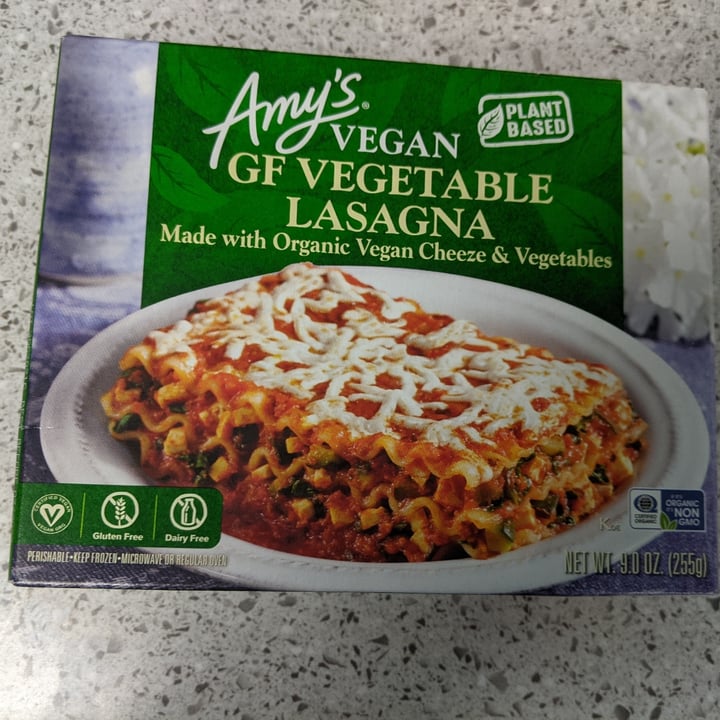 photo of Amy’s Amy’s GF Vegan Lagsana shared by @caseyveganforlife on  11 Dec 2021 - review
