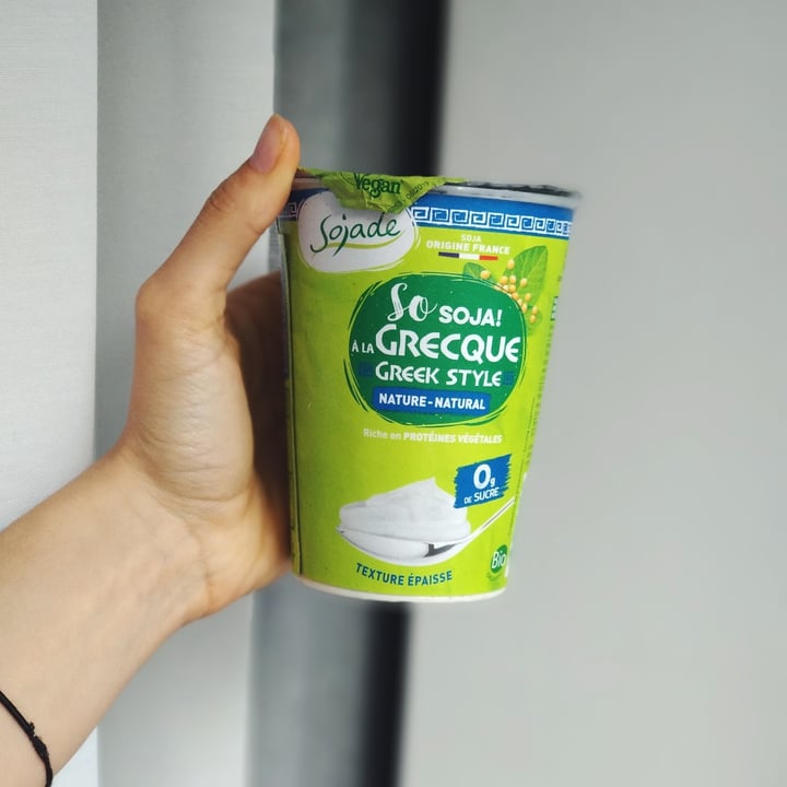 photo of Sojade So Soja! À la Grecque Nature-Greek Style Natural Soya Yogurt alternative 400g shared by @inesrecio on  12 Dec 2020 - review