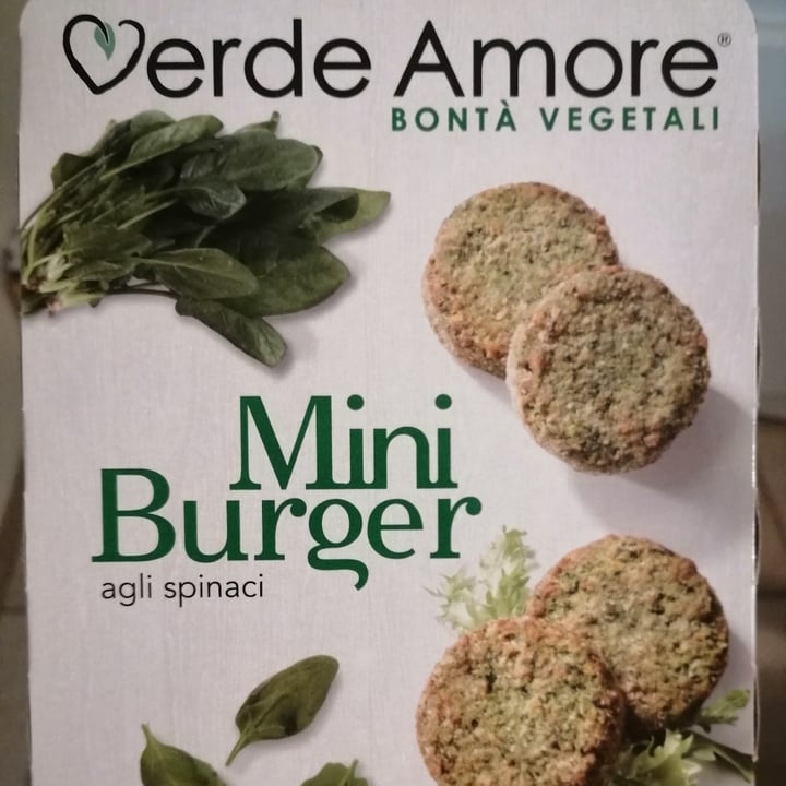 photo of Verde Amore Mini Burger Agli Spinaci shared by @itstheveggievet on  07 Dec 2021 - review