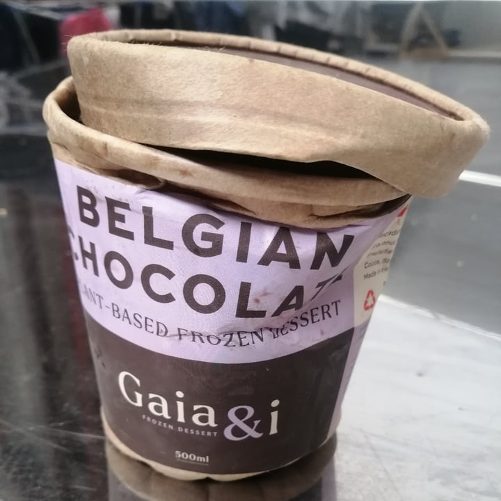 photo of Gaia & i Belgium Chocolate Ice Cream shared by @plantbasedsunday on  24 Mar 2022 - review