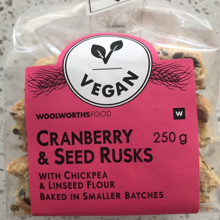 review photo of Woolworths Food Cranberry & Seed Rusks shared by @tenderstem on 27 Jun 2021 - review