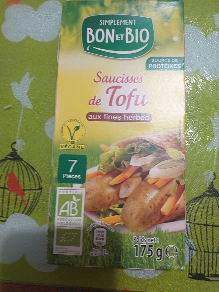 photo of Bon et bio Saucisses tofu shared by @athenais on  16 Mar 2020 - review