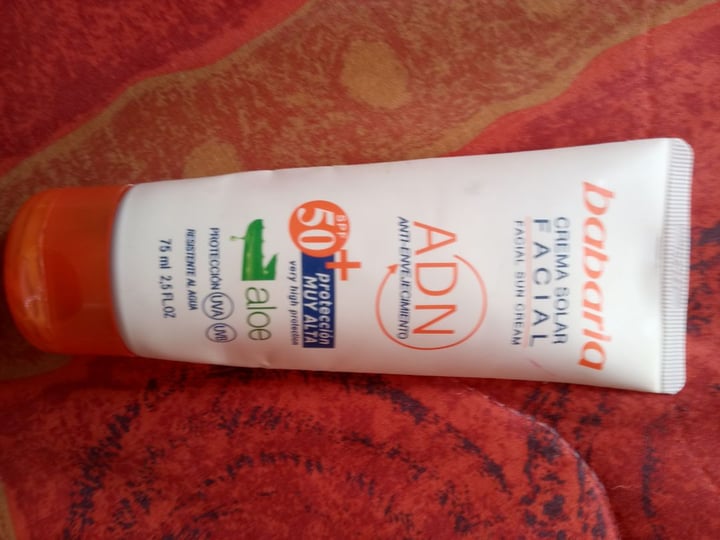 review photo of Babaria Crema Solar Facial shared by @luceroreyes on 17 Apr 2020 - review