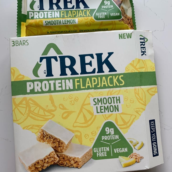 review photo of TREK Protein Flapjack (Smooth Lemon) shared by @suefletcher on 24 Jun 2022 - review
